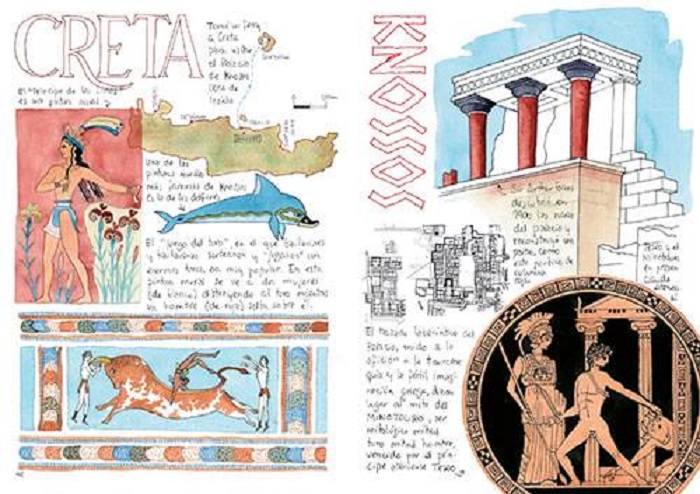 CRETE ET SANTORIN Un pinceau à la main