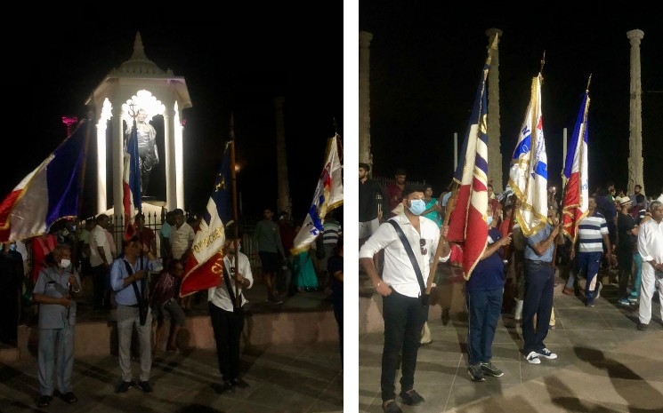Les anciens combattants pour le 14 juillet à Pondichery