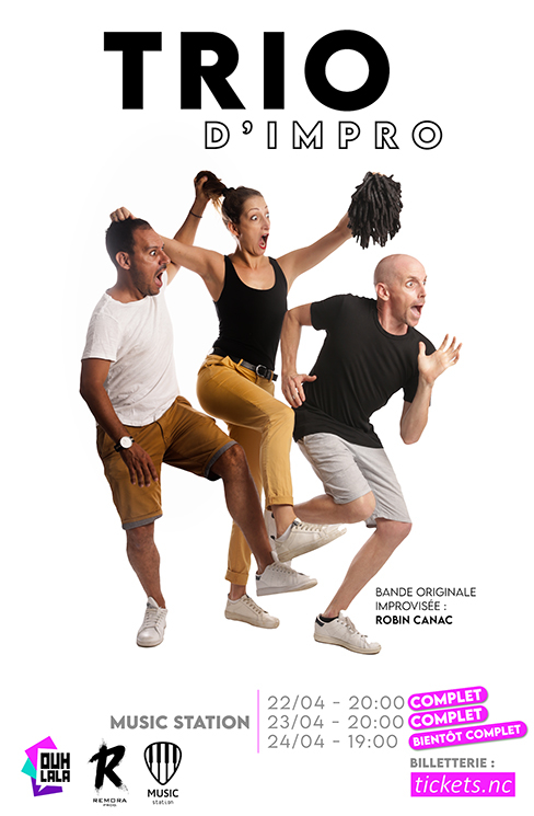 Affiche du spectacle Trio d'impro à Nouméa