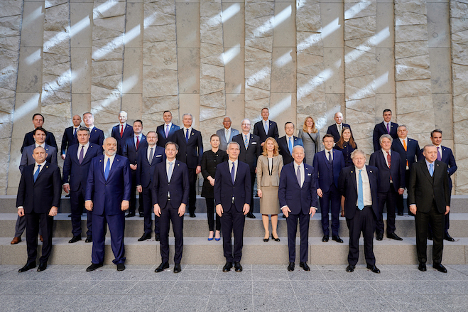 dernière photo de famille des chefs d'état de l'OTAN