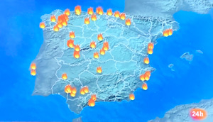 40 Incendios Espana 