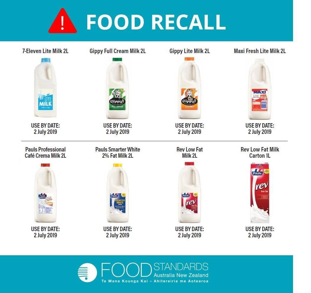 ecoli rappel lait recall