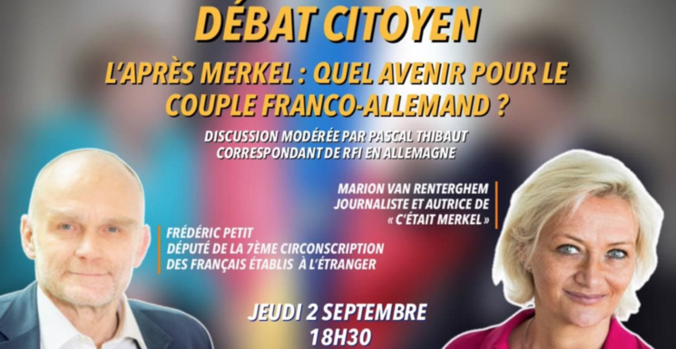 Affiche débat citoyen Après-Merkel