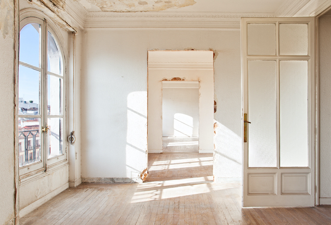 l'intérieur du bâtiment avant les travaux de casa décor