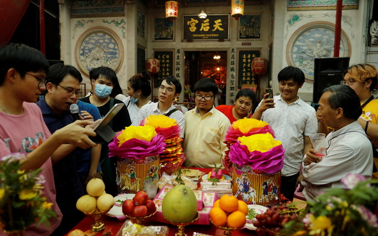 Sanctuaire de Chao Thap Thim dans le quartier chinois de Bangkok