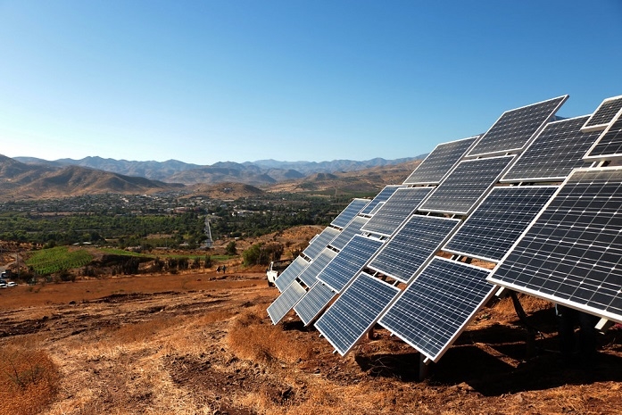 Des panneaux solaires au Chili