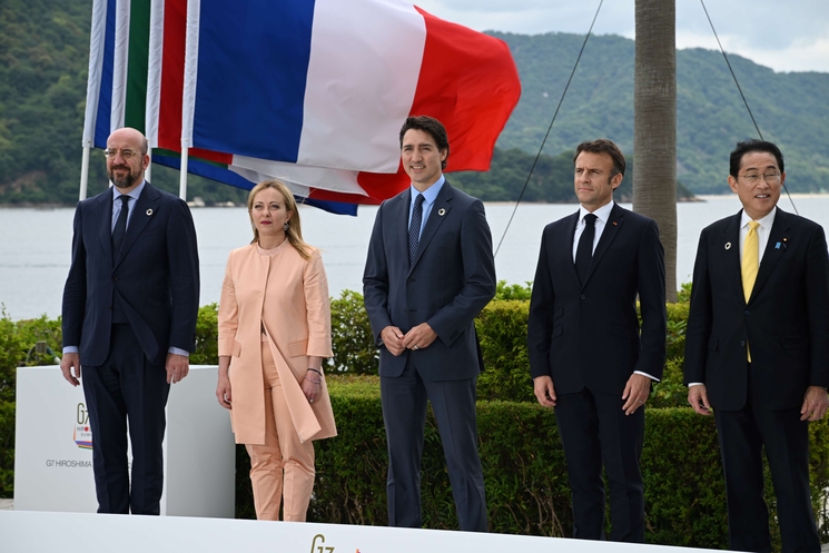 Les chefs d'Etats des pays membres du G7 à Hiroshima.