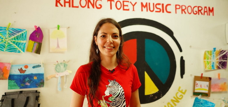 Geraldine nemrod, fondatrice du Klong Toey Music Program