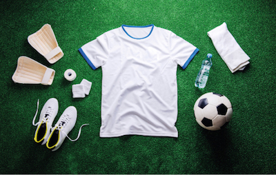 maillot de foot avec équipement