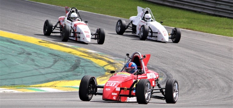 Le pilote français Laurent Guerinaud lors de la 3ème étape du Championnat Paulista FVee, à Interlagos