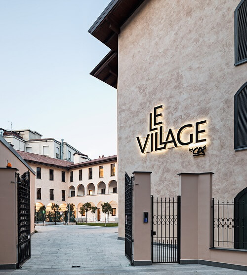 Entrée de Le Village Crédit Agricole de Milan