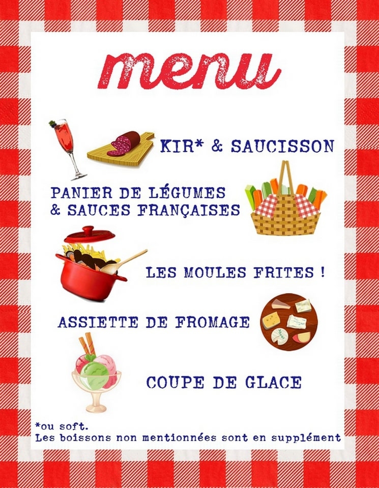 MENU the guinguette restaurant le pirate