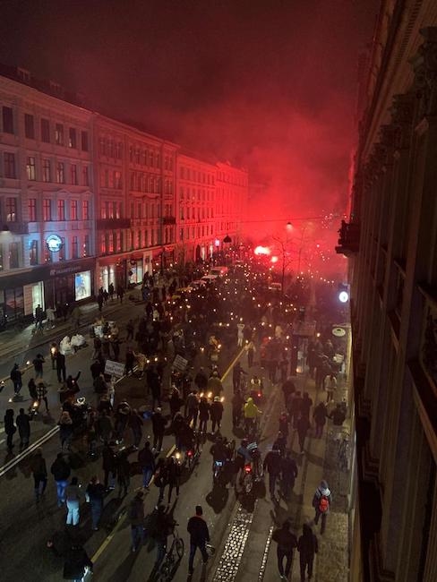 manifestation anti-civid Copenhague 