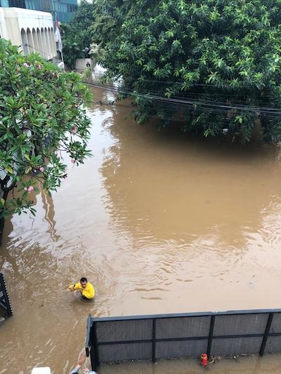 Inondation Jakarta indonesie