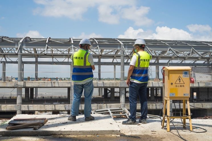 aéroport site en construction