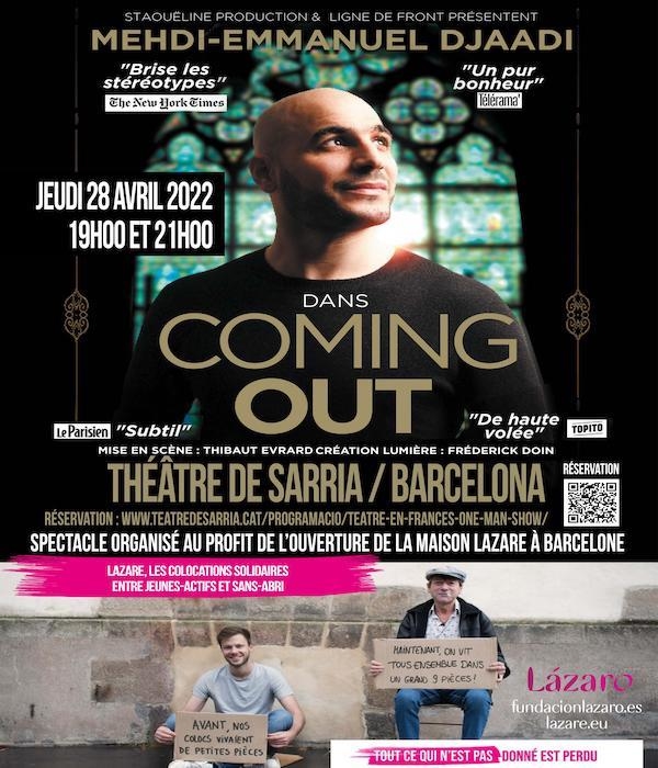 Affiche du spectacle faite pour la Fondation Lazare