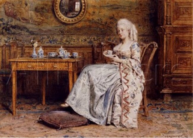 Afternoon Tea by George Goodwin Kilburne