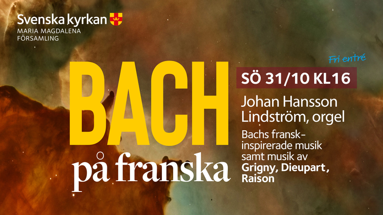 annonce concert Bach église sankta maria Magdalena Stockholm suède