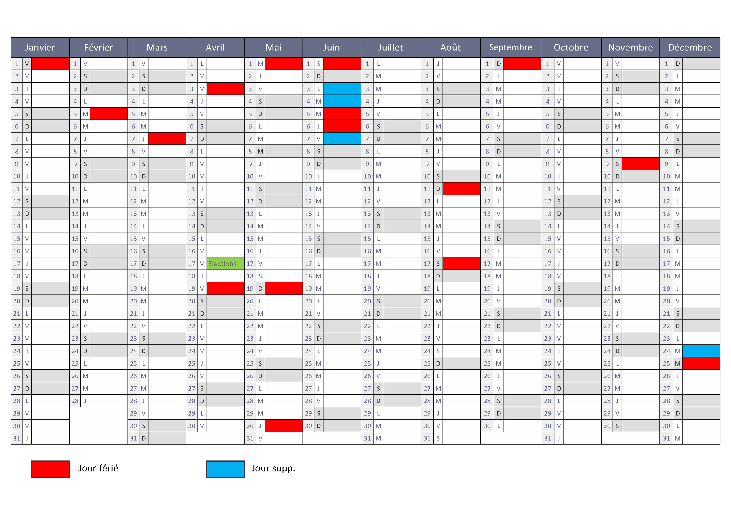 calendrier 2019 Indonésie LepetitJournal Jakarta