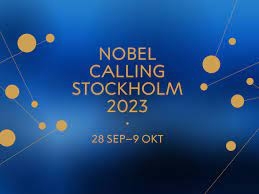 L'affiche des prix nobels 2023 © Nobel Prize Museum