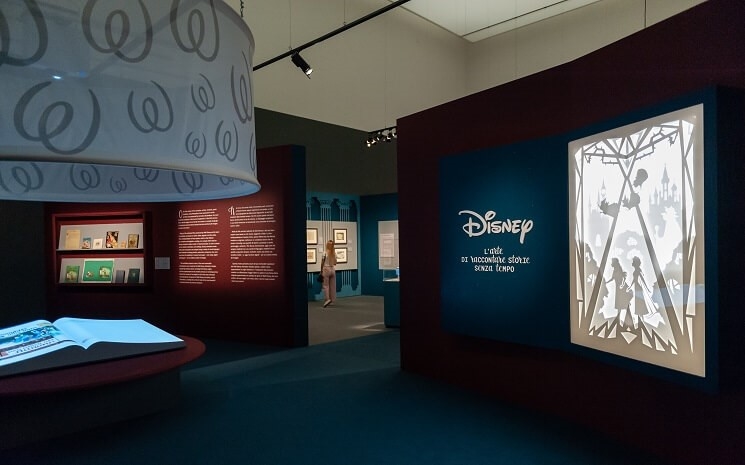 salle d'exposition avec Disney