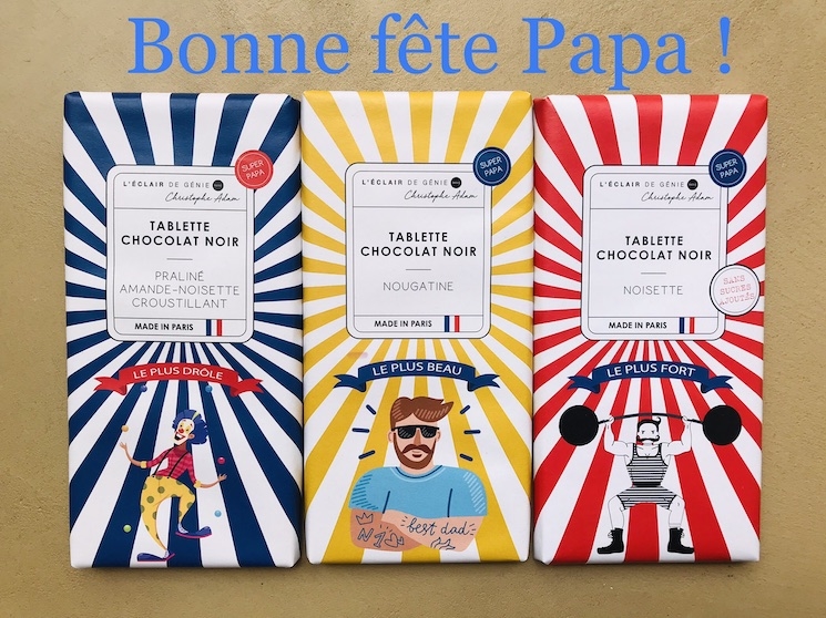 Chocolat pour la fête des pères de l'Éclair de Génie