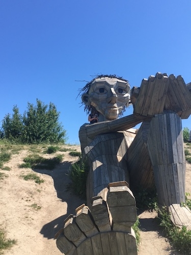 les géants Thomas Dambo bois recyclé 