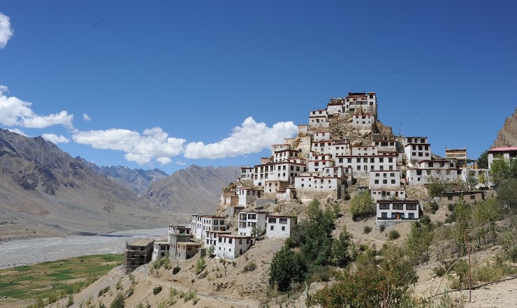 Le Gompa de Dhankar dans la vallée de la Spiti en Inde