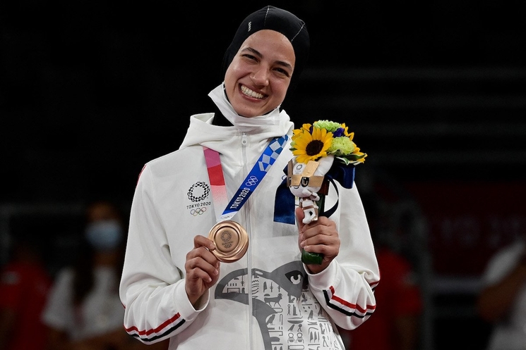 Hedaya Malak remporte le bronze au taekwondo aux J.O de Tokyo 2021