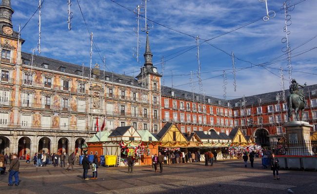 marché noël madrid