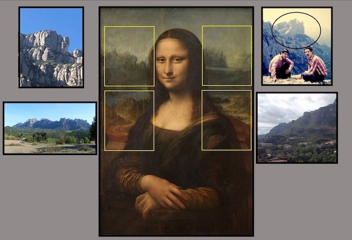 paysages derrière la Joconde serait de Catalogne 