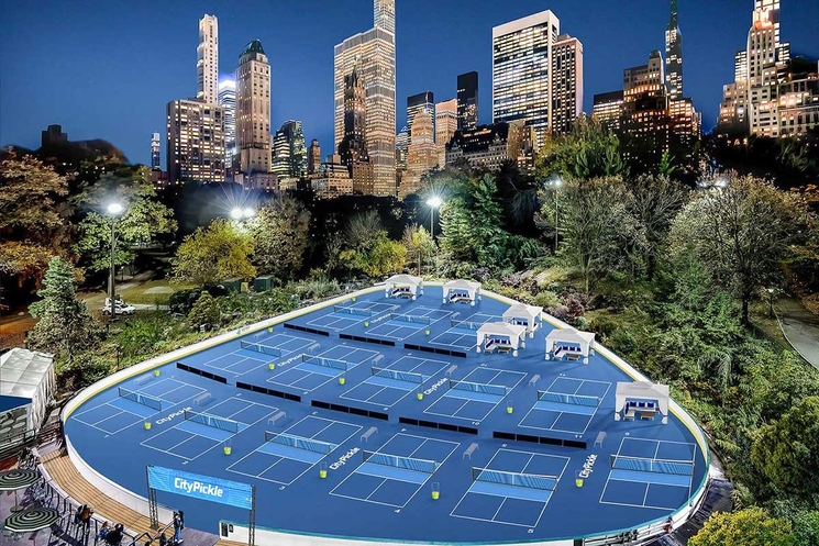 plan terrains de pickleball Central Park