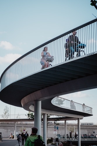 un pont pour vélo à Copenhague 