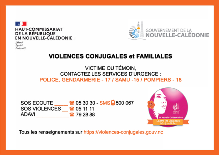 violences intra-familiales covid-19 confinement nouvelle-calédonie